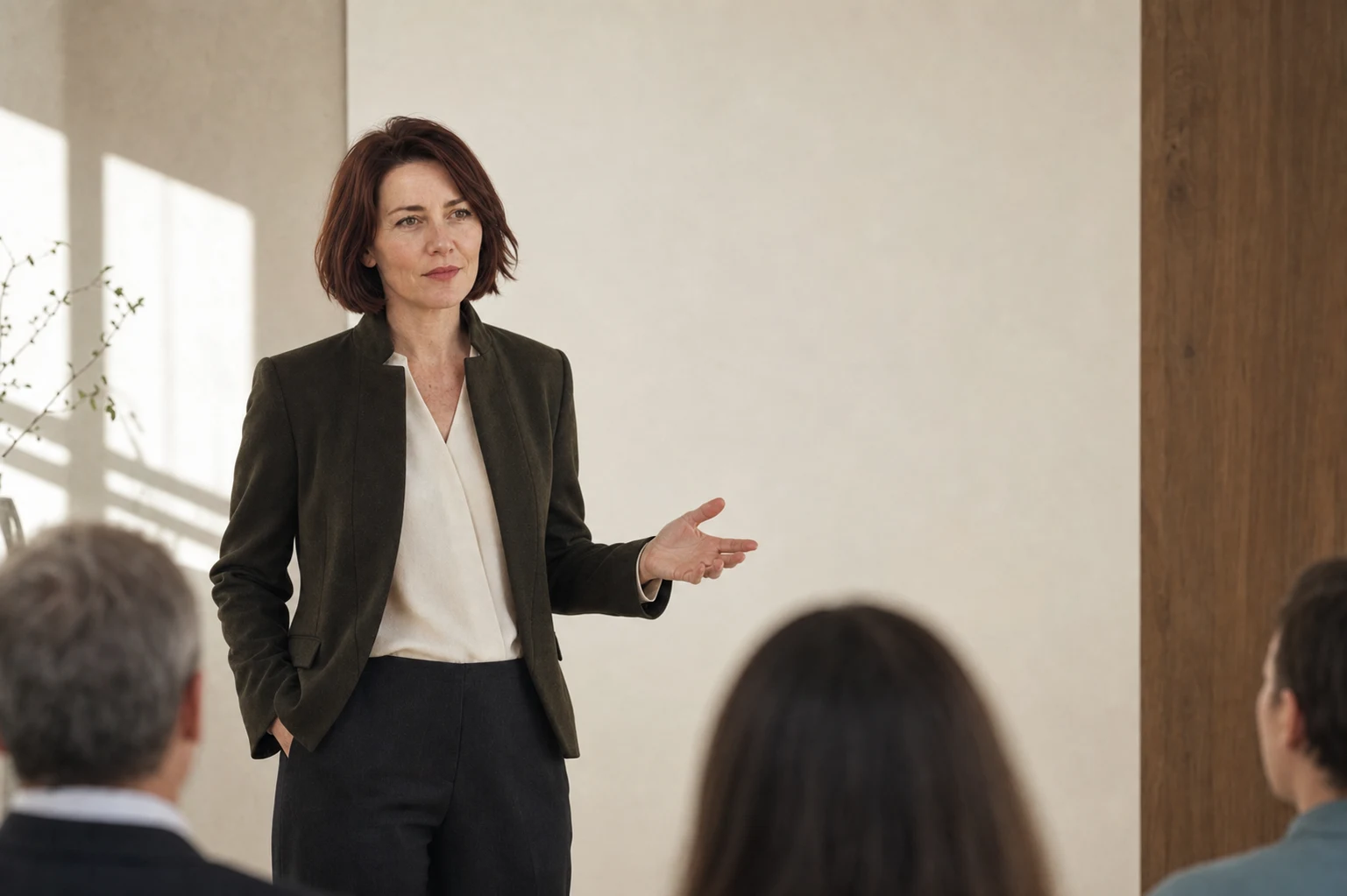 Moderation eines Workshops durch Mara Voss
